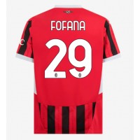 Fotbalové Dres AC Milan Youssouf Fofana #29 Domácí 2024-25 Krátký Rukáv